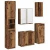 Image de Ensemble de mobilier de salle de bain - vidaXL - Bois ancien - 5 pièces - Rangement généreux - 645 x 335 x 59 cm