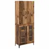 Image de Vidaxl haut armoire bois ancien 69,5 x 34 x 180 cm bois d'ingénierie
