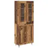 Image de Vidaxl haut armoire 2 pc bois ancien 69,5 x 34 x 180 cm
