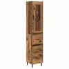 Image de Vidaxl haut armoire bois ancien 34,5 x 34 x 180 cm bois d'ingénierie
