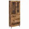 Image de Vidaxl haut armoire 2 pc bois ancien 69,5 x 34 x 180 cm