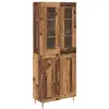 Image de Vidaxl haut armoire 2 pc bois ancien 69,5 x 34 x 180 cm