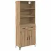 Image de Vidaxl haut armoire chêne artisanal 69,5 x 34 x 180 cm