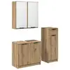 Image de Vidaxl ensemble de mobilier de salle de bain 3 pc chêne artisanal