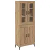 Image de Vidaxl haut armoire 2 pc chêne artisanal 69,5 x 34 x 180 cm