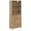 Image de Vidaxl haut armoire chêne artisanal 69,5 x 32,5 x 180 cm