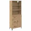 Image de Vidaxl haut armoire avec tiroir ch  ne artisanal 69,5 x 34 x 180 cm