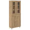 Image de Vidaxl haut armoire 2 pcs chêne artisanal bois d'ingénierie