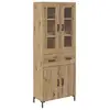 Image de Vidaxl haut armoire 2 pc chêne artisanal 69,5 x 34 x 180 cm
