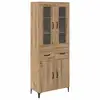Image de Vidaxl haut armoire chêne artisanal 69,5 x 34 x 180 cm