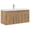 Image de Vidaxl armoire de salle de bain chêne artisanal 100 x 38,5 x 46 cm