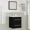 Image de Meuble De Lavabo De Salle De Bain Chêne Noir 41 X 38,5 X 48 Cm Vidaxl