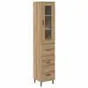 Image de Vidaxl haut armoire chêne artisanal 34,5 x 34 x 180 cm
