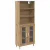Image de Vidaxl haut armoire chêne artisanal 69,5 x 32,5 x 180 cm