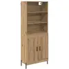 Image de Vidaxl haut armoire chêne artisanal 69,5 x 32,5 x 180 cm
