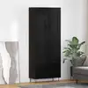 Image de Haut Armoire Chêne Noir 69,5 X 34 X 180 Cm Bois D'ingénierie Vidaxl