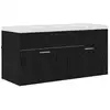Image de Vidaxl armoire de salle de bain chêne noir 100 x 38,5 x 46 cm