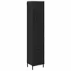 Image de Vidaxl haut armoire chêne noir 34,5 x 34 x 180 cm bois d'ingénierie