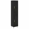 Image de Vidaxl haut armoire 2 pc chêne noir 34,5 x 34 x 180 cm