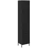 Image de Vidaxl haut armoire chêne noir 34,5 x 34 x 180 cm bois d'ingénierie