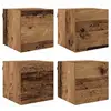 Image de Vidaxl meuble tv mural bois ancien bois d'ingénierie