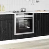 Image de Panier coulissant - panier tiroir pour meuble de cuisine Vidaxl Armoire de cuisine Chêne noir 60 x 46 x 815 cm