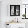 Image de Armoire De Cuisine Avec Porte Lucca Chêne Noir 60 X 31 X 60 Cm Vidaxl