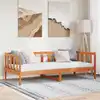 Image de Cadre De Lit Cire Marron 90 X 190 Cm Bois De Pin Massif Vidaxl