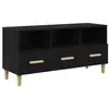 Image de Vidaxl meuble tv 102 x 36 x 50 cm chêne noir bois d'ingénierie