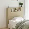Image de Tête De Lit De Rangement Avec Led Chêne Sonoma Vidaxl