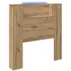 Image de Vidaxl tête de lit de rangement avec led chêne artisanal