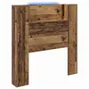 Image de Vidaxl tête de lit de rangement avec led bois ancien bois d'ingénierie