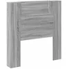 Image de Tête de lit moderne avec LED - vidaXL - Gris Sonoma - Bois dingénierie - 100x165x1035 cm - Éclairage LED multicolore