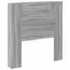 Image de Vidaxl tête de lit de rangement avec led sonoma gris bois d'ingénierie