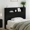 Image de Tête De Lit Avec Rangement Et Led Chêne Noir Bois D'ingénierie Vidaxl