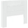 Image de Tête de lit moderne avec LED - vidaXL - Blanc - 120x165x1035 cm - Bois dingénierie - Éclairage LED multicolore