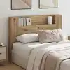 Image de Tête De Lit De Rangement Avec Led Chêne Artisanal Vidaxl