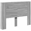Image de Vidaxl tête de lit gris sonoma 140 x 16,5 x 103,5 cm bois d'ingénierie