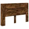 Image de Vidaxl tête de lit de rangement avec led chêne fumé bois d'ingénierie