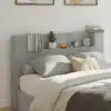 Image de Tête De Lit De Rangement Avec Led Gris Béton Bois D'ingénierie Vidaxl