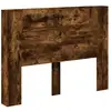 Image de Vidaxl cabinet de tête de lit avec led chêne fumé bois d'ingénierie