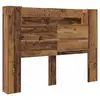 Image de Vidaxl cabinet de tête de lit avec led bois ancien bois d'ingénierie