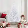 Image de Sapin De Noël Artificiel À Branches Articulées Blanc 150 Cm Vidaxl
