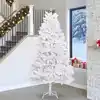Image de Sapin De Noël Artificiel À Branches Articulées Blanc 270 Cm Vidaxl