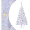 Image de Vidaxl sapin artificiel avec 150 led blanc 120 cm pvc et acier