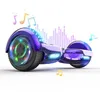Image de Hoverboard 6.5 Pouces avec Bluetooth et LED - RCB - Cadeau Parfait pour les Enfants Violet Chromé