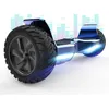 Image de Hoverboard 8 5 pouces Hummer Tout Terrain LED Bluetooth avec Moteur Puissant Cadeau iéal Bleu Chromé
