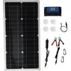 Image de Kit de Panneau Solaire 100 W Kit de Chargeur de Batterie de Panneau Solaire en Silicium Monocristallin avec Contrôleur 30 A.[Z315]
