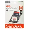Image de Micro SD - Sandisk - Ultra 128Go - 140MB/S - Classe 10 - U1 A1 - Adaptateur SD inclus