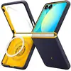 Image de Housse Spigen Nano Pop Magfit Pour Samsung Galaxy Z Flip 7 Bleu Marine Et Jaune